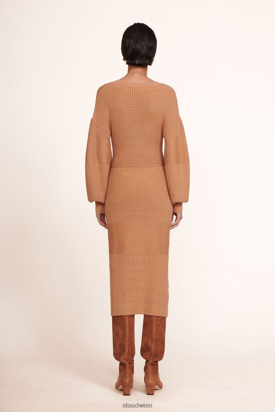 Frauen Nelkenkleid Kamel 466Z301 STAUD Kleidung