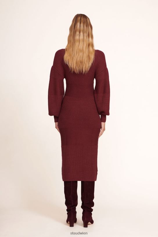 Frauen Nelkenkleid Merlot 466Z303 STAUD Kleidung