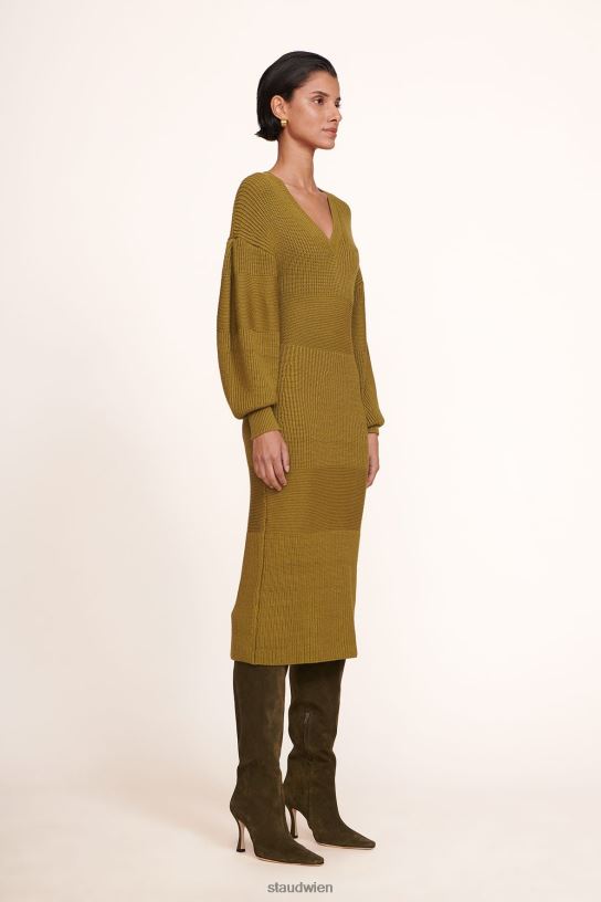 Frauen Nelkenkleid Olive 466Z304 STAUD Kleidung
