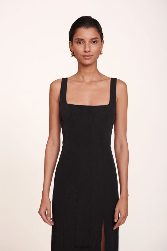 Frauen Porträtkleid Schwarz 466Z290 STAUD Kleidung