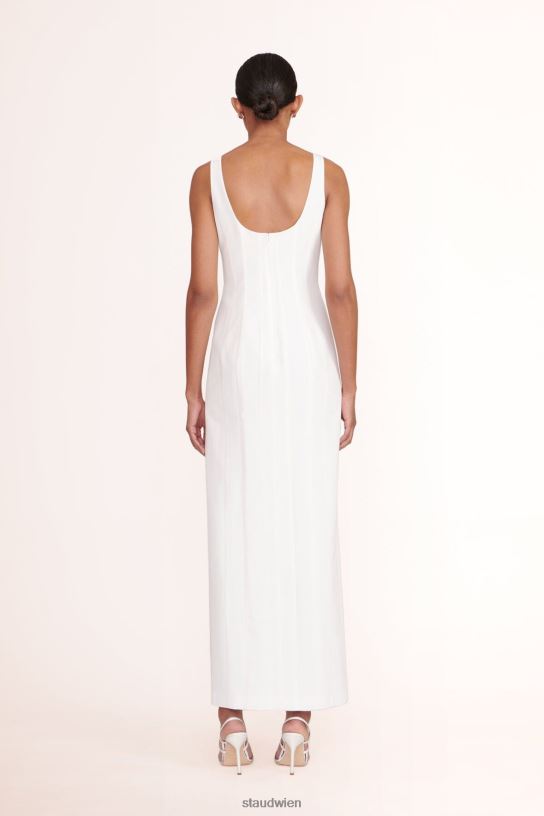 Frauen Porträtkleid Weiss 466Z307 STAUD Kleidung