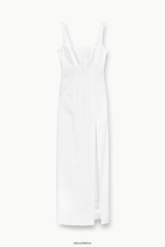 Frauen Porträtkleid Weiss 466Z307 STAUD Kleidung