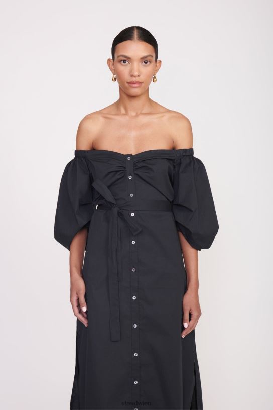 Frauen Reese-Kleid Schwarz 466Z108 STAUD Kleidung