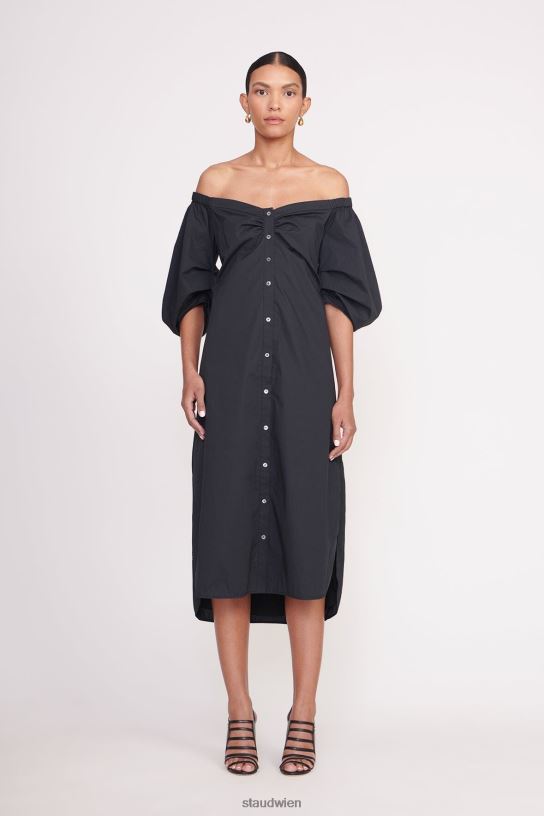 Frauen Reese-Kleid Schwarz 466Z108 STAUD Kleidung