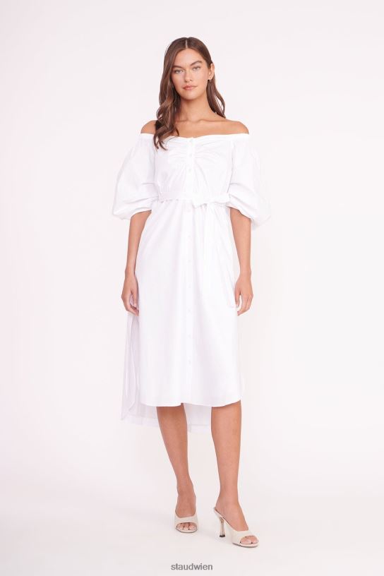 Frauen Reese-Kleid Weiss 466Z110 STAUD Kleidung