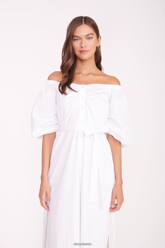 Frauen Reese-Kleid Weiss 466Z110 STAUD Kleidung