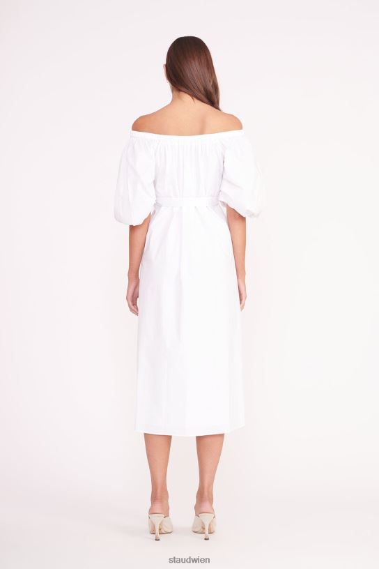 Frauen Reese-Kleid Weiss 466Z110 STAUD Kleidung