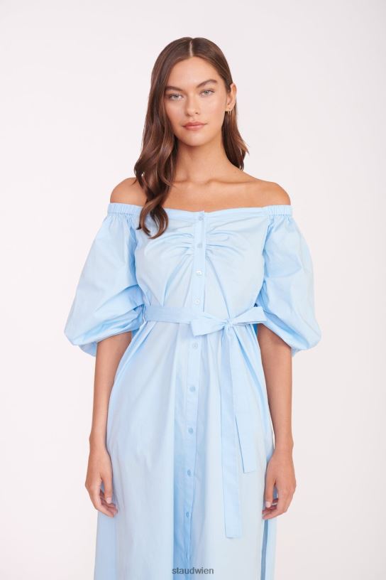 Frauen Reese-Kleid französisches Blau 466Z107 STAUD Kleidung