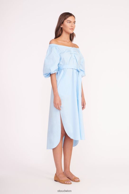 Frauen Reese-Kleid französisches Blau 466Z107 STAUD Kleidung