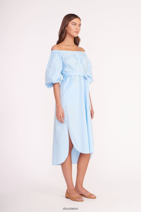 Frauen Reese-Kleid französisches Blau 466Z107 STAUD Kleidung