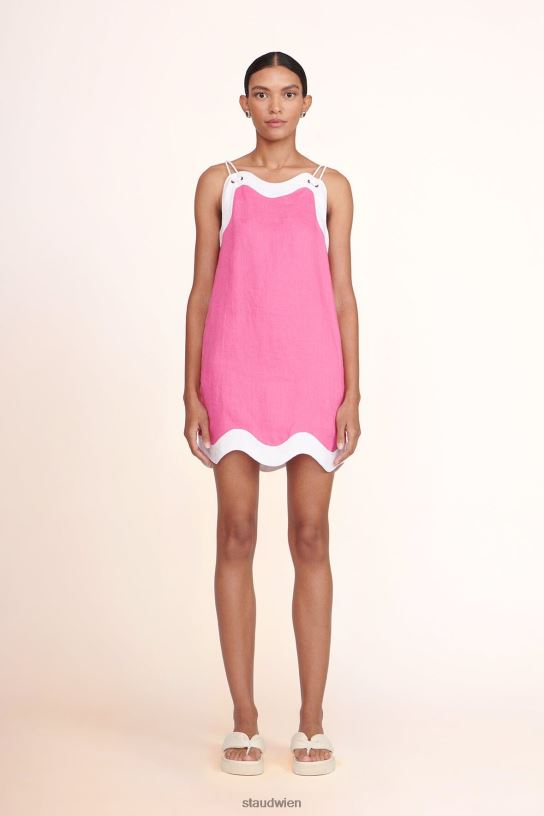 Frauen Renata-Kleid Blüte weiß 466Z186 STAUD Kleidung