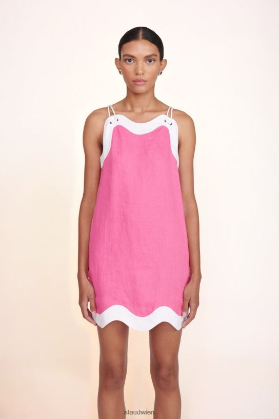 Frauen Renata-Kleid Blüte weiß 466Z186 STAUD Kleidung