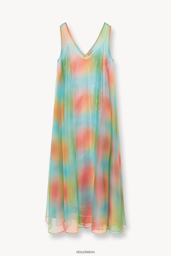 Frauen Samantha-Kleid Multi-Aura 466Z227 STAUD Kleidung