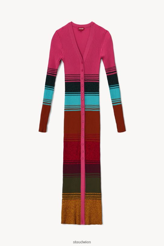 Frauen Shoko-Pullover Mosaikstreifen 466Z121 STAUD Kleidung
