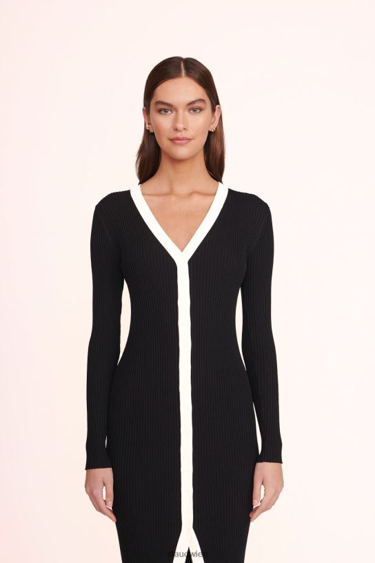 Frauen Shoko-Pullover Schwarz-Weiss 466Z114 STAUD Kleidung
