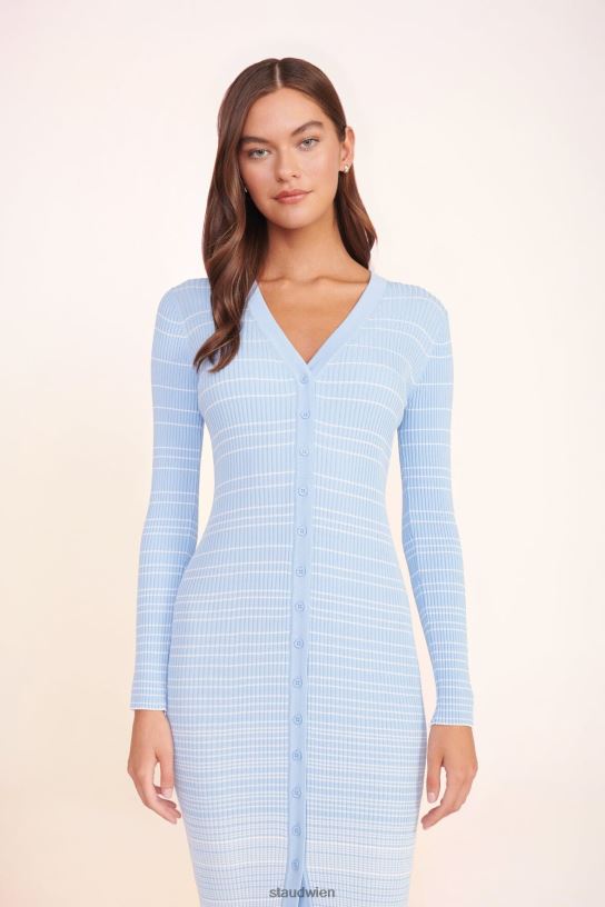 Frauen Shoko-Pullover französisch blau weiß 466Z112 STAUD Kleidung