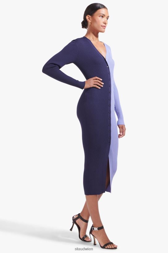 Frauen Shoko-Pullover marineblaues Immergrün 466Z606 STAUD Kleidung
