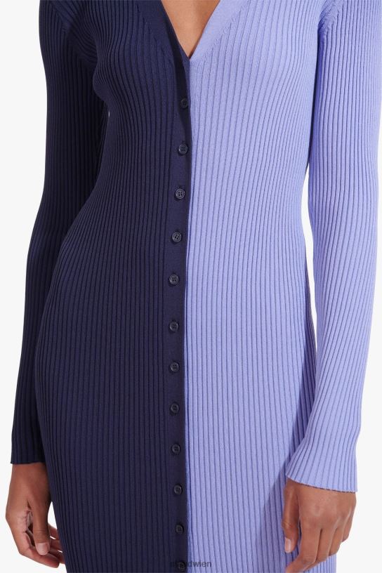 Frauen Shoko-Pullover marineblaues Immergrün 466Z606 STAUD Kleidung