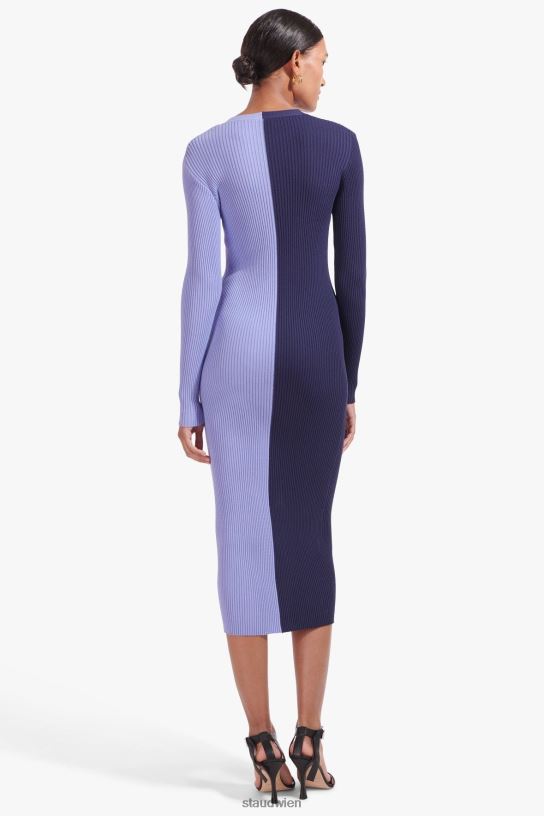 Frauen Shoko-Pullover marineblaues Immergrün 466Z606 STAUD Kleidung