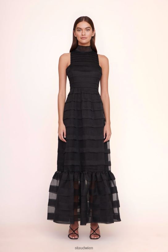 Frauen Spiralkleid Schwarz 466Z278 STAUD Kleidung