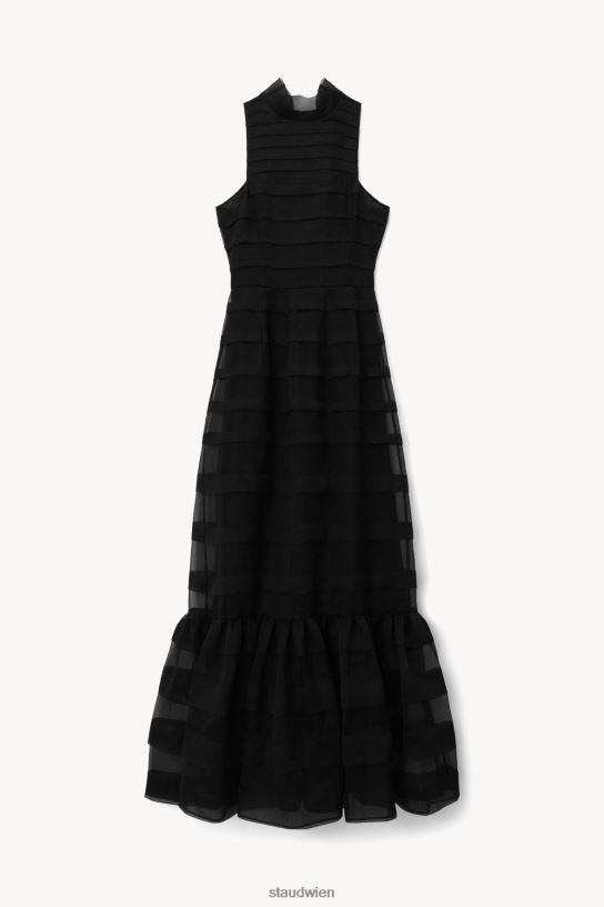 Frauen Spiralkleid Schwarz 466Z278 STAUD Kleidung