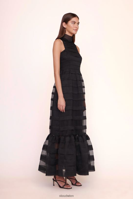 Frauen Spiralkleid Schwarz 466Z278 STAUD Kleidung
