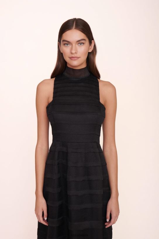 Frauen Spiralkleid Schwarz 466Z278 STAUD Kleidung