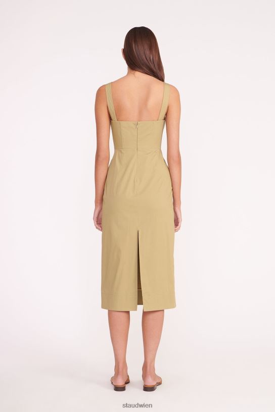 Frauen Sutton-Kleid khaki 466Z159 STAUD Kleidung