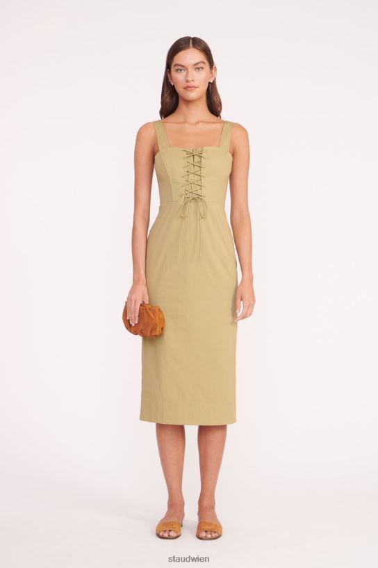 Frauen Sutton-Kleid khaki 466Z159 STAUD Kleidung