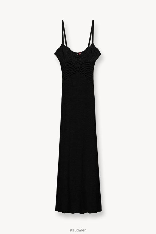 Frauen Tara-Kleid Schwarz 466Z27 STAUD Kleidung