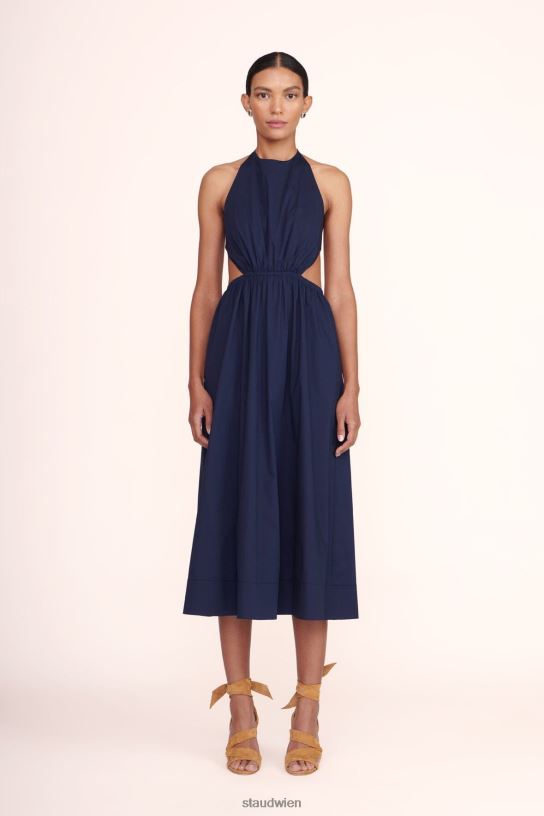 Frauen Vanessa-Kleid Marine 466Z219 STAUD Kleidung