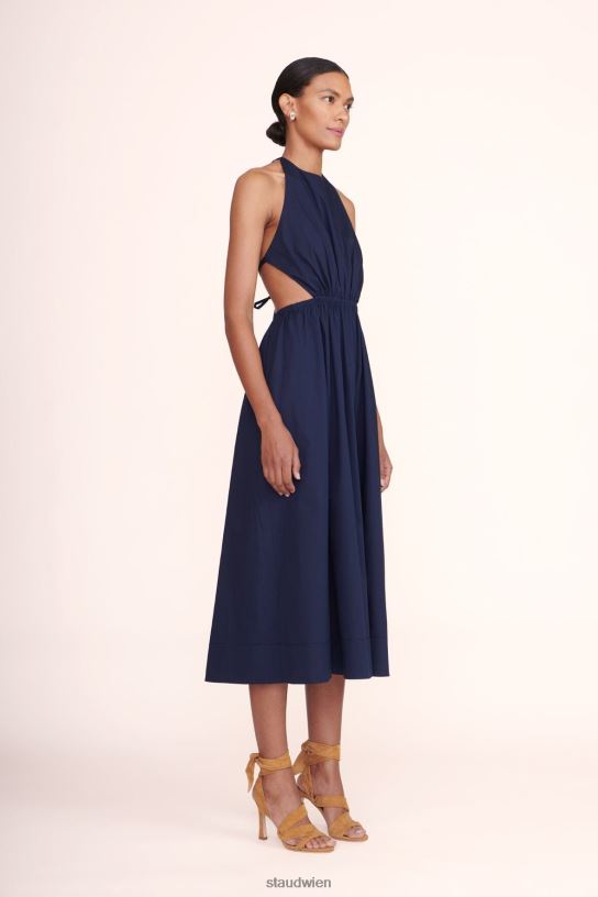 Frauen Vanessa-Kleid Marine 466Z219 STAUD Kleidung