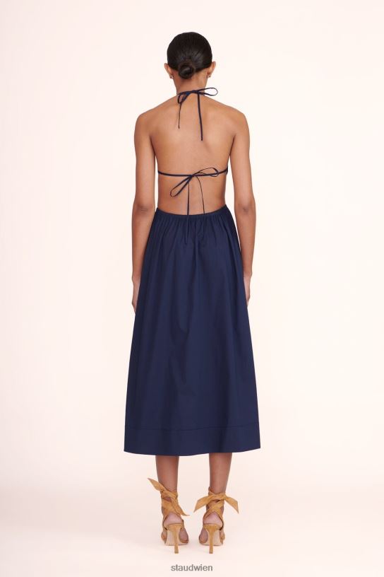 Frauen Vanessa-Kleid Marine 466Z219 STAUD Kleidung