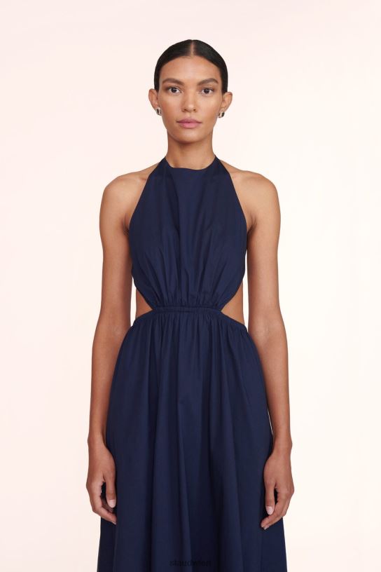 Frauen Vanessa-Kleid Marine 466Z219 STAUD Kleidung