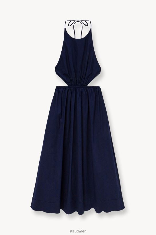 Frauen Vanessa-Kleid Marine 466Z219 STAUD Kleidung