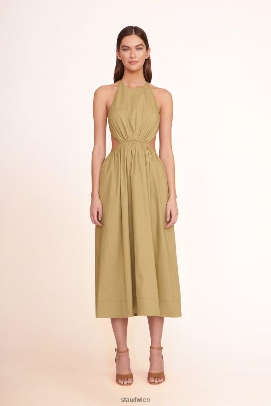 Frauen Vanessa-Kleid khaki 466Z220 STAUD Kleidung