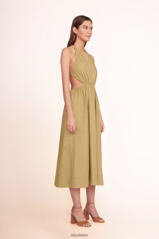 Frauen Vanessa-Kleid khaki 466Z220 STAUD Kleidung