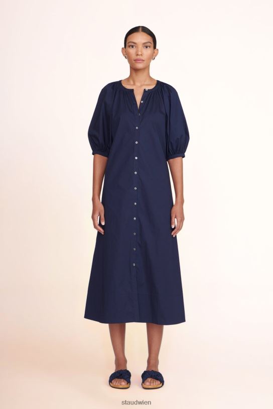 Frauen Vincent-Kleid Marine 466Z266 STAUD Kleidung
