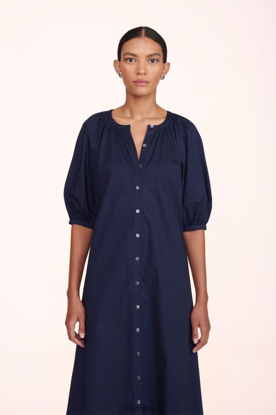 Frauen Vincent-Kleid Marine 466Z266 STAUD Kleidung