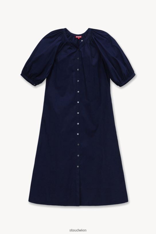 Frauen Vincent-Kleid Marine 466Z266 STAUD Kleidung