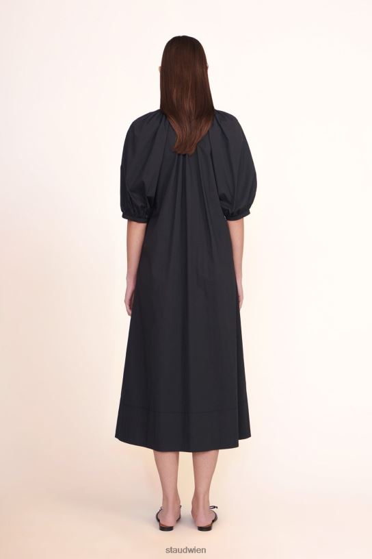 Frauen Vincent-Kleid Schwarz 466Z265 STAUD Kleidung