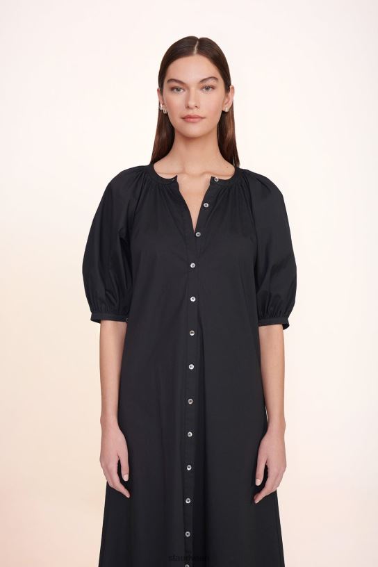 Frauen Vincent-Kleid Schwarz 466Z265 STAUD Kleidung