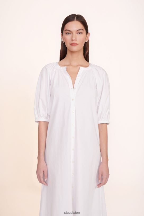 Frauen Vincent-Kleid Weiss 466Z267 STAUD Kleidung