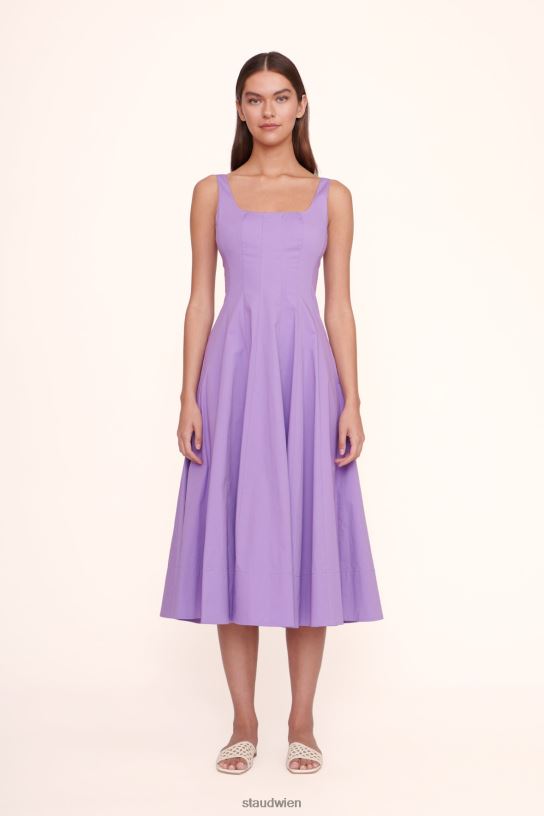 Frauen Wells-Kleid Amethyst 466Z48 STAUD Kleidung