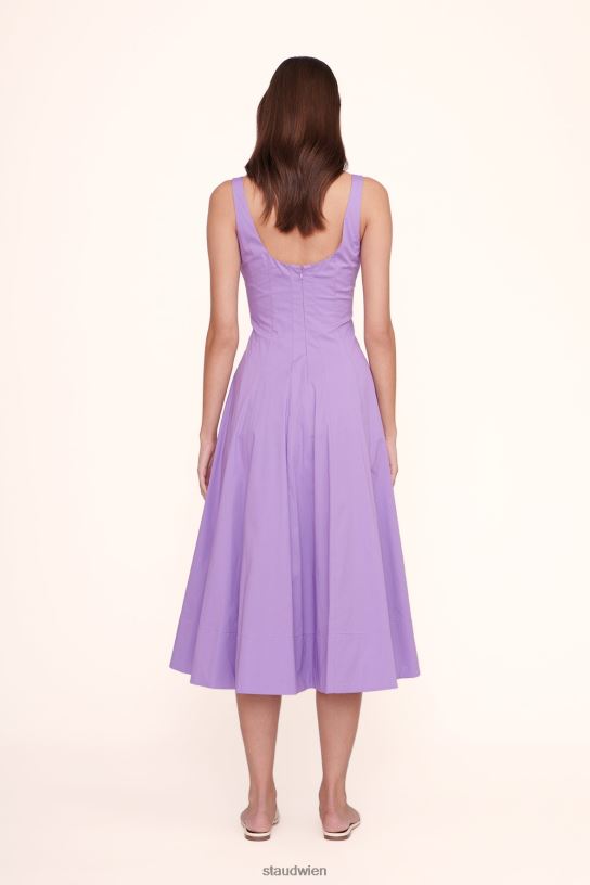 Frauen Wells-Kleid Amethyst 466Z48 STAUD Kleidung
