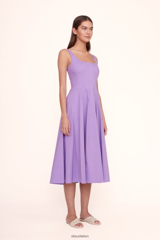Frauen Wells-Kleid Amethyst 466Z48 STAUD Kleidung
