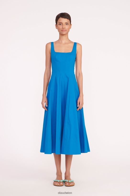 Frauen Wells-Kleid Inselblau 466Z52 STAUD Kleidung