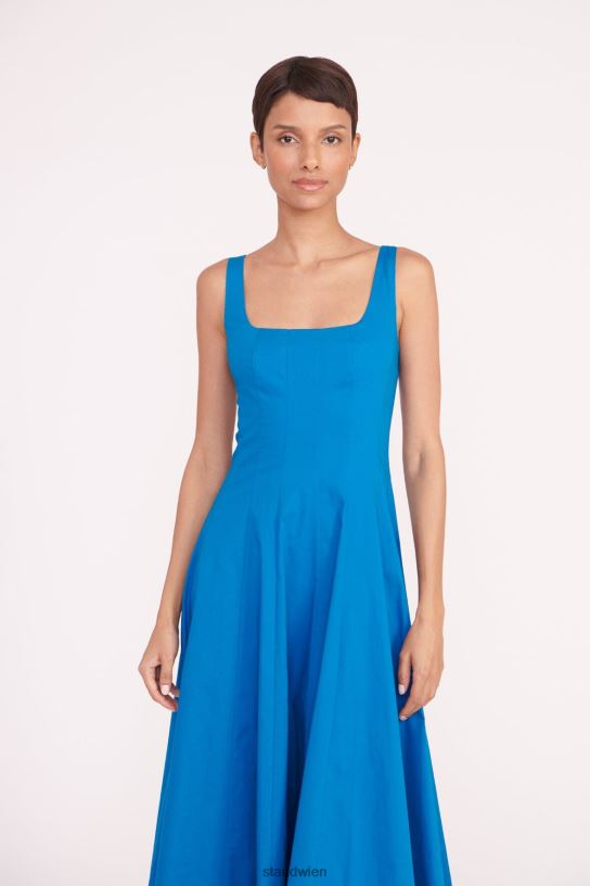 Frauen Wells-Kleid Inselblau 466Z52 STAUD Kleidung
