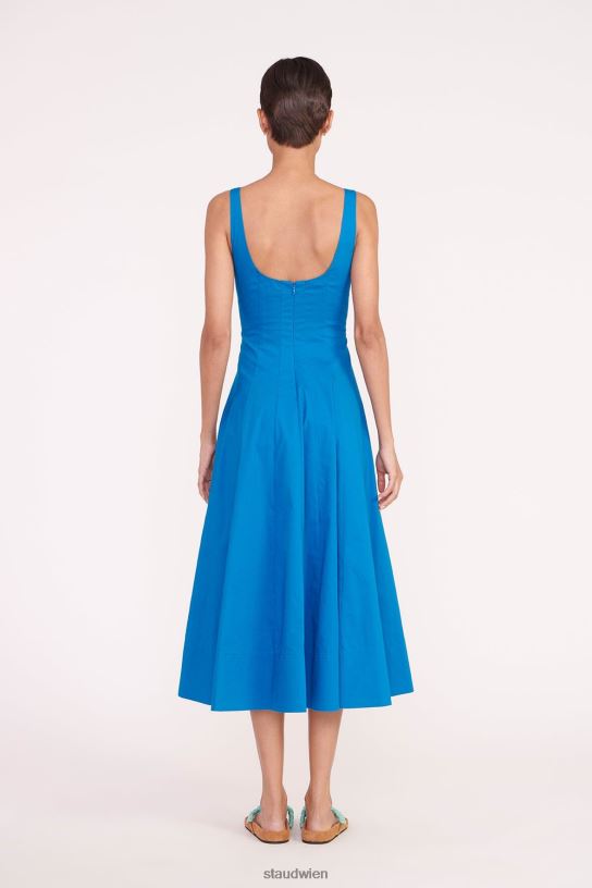 Frauen Wells-Kleid Inselblau 466Z52 STAUD Kleidung