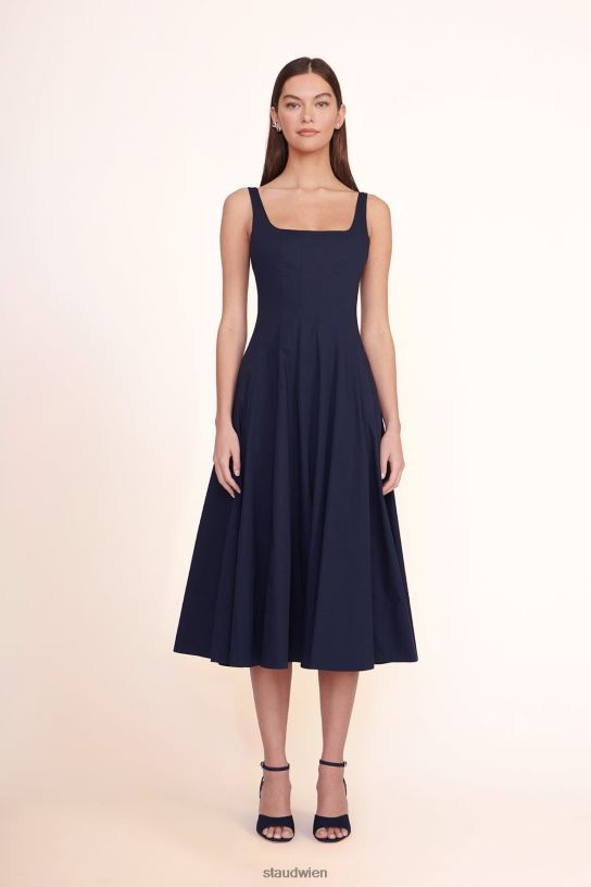 Frauen Wells-Kleid Marine 466Z55 STAUD Kleidung